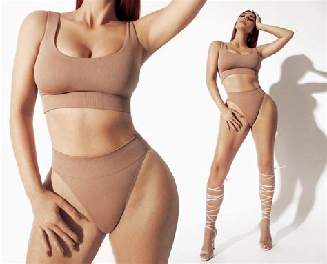 Kim Kardashian Sexy For Skims Collection Photos Gif And