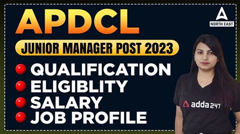 Apdcl Recruitment Apdcl Junior Manager Salary Syllabus