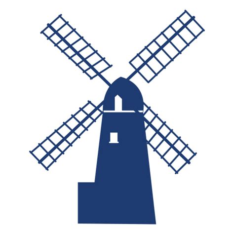 Windmill Simple Vector Transparent PNG SVG Vector File