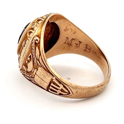 Size 7 Vintage Class Ring 10kt Gold Estate Ring Antique Class Rings Letter S Signet Upcycled