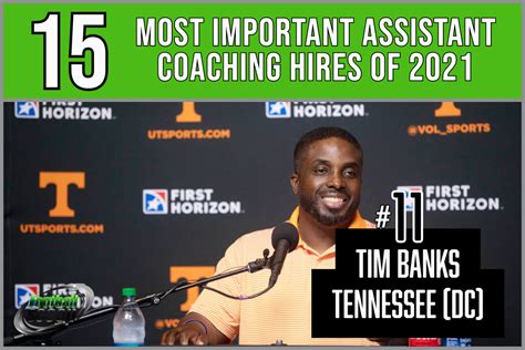 The Most Important Assistant Coaching Hires Of No Tim Banks Tennessee