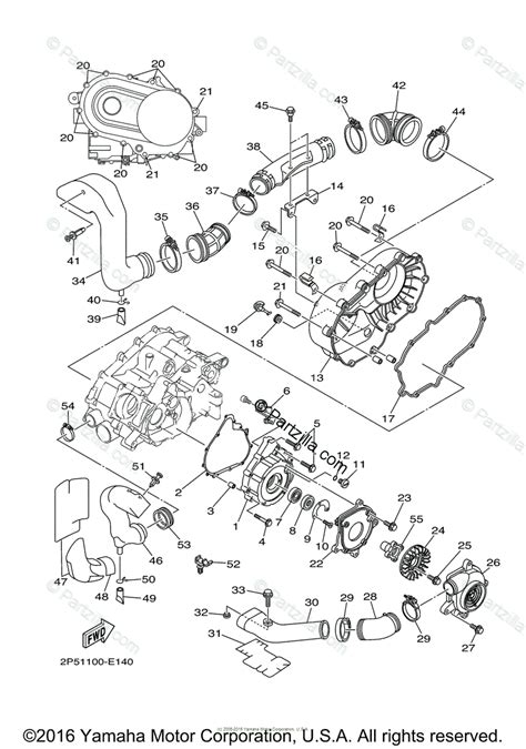 Yamaha Side By Side 2006 Oem Parts Diagram For Crankcase
