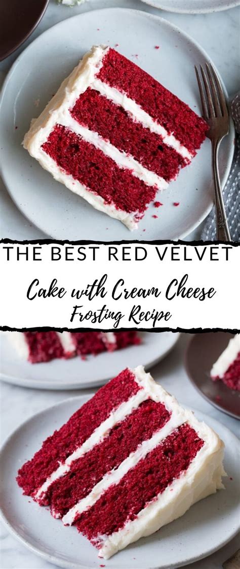 Use a cream cheese frosting, if desired. The Best Red Velvet Cake with Cream Cheese Frosting Recipe - RE4FOOD