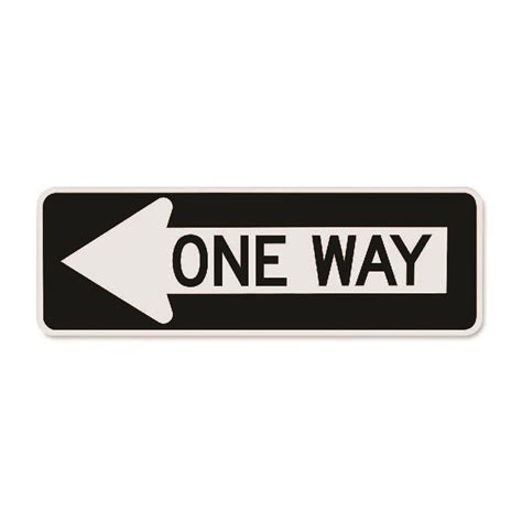 Official Mutcd One Way Sign Left Arrow Traffic Cones For Less