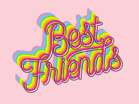 Best Friends Friends Graphic Creative Typography Best Friends