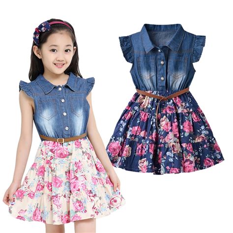 Buy Summer Dresses For Girls Cotton Children Clothing