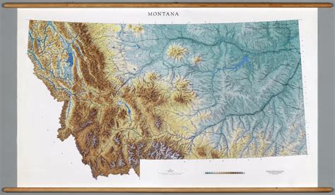 Montana Physical David Rumsey Historical Map Collection
