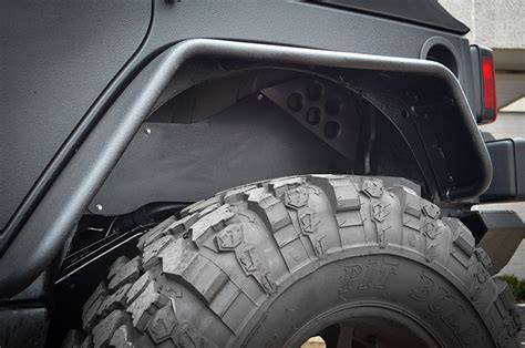 Ace Engineering Rear Aluminum Inner Fenders For 07 18 Jeep Wrangler Jk