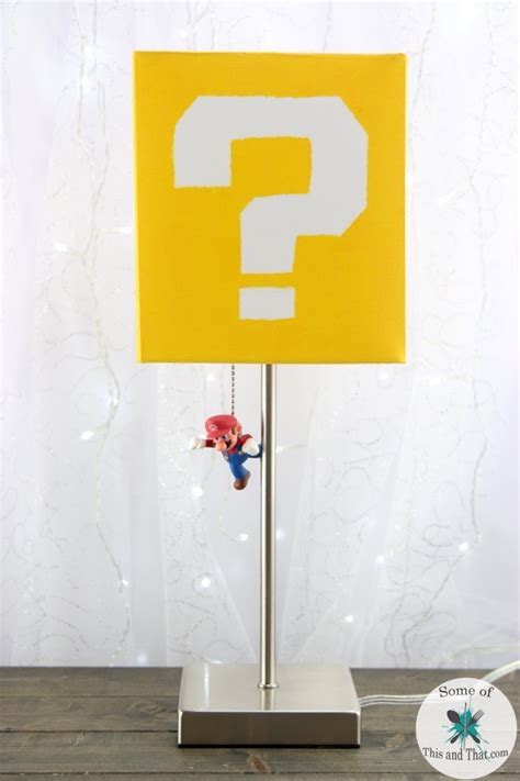Diy Mario Lamp Nerdy Crafts Some Of This And That