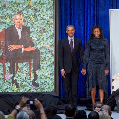 Michelle And Barack Obamas Official Portraits Unveiled At The