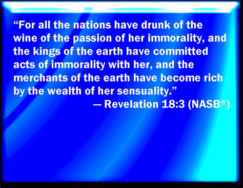 Revelation 183 For All Nations Have Drunk Of The Wine Of The Wrath Of