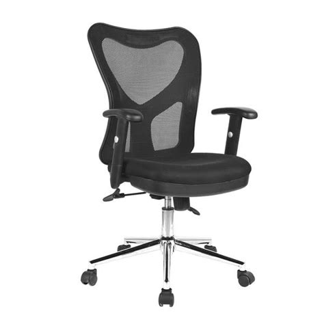 Techni Mobili High Back Mesh Office Chair With Chrome Base Rta 0098m Bk