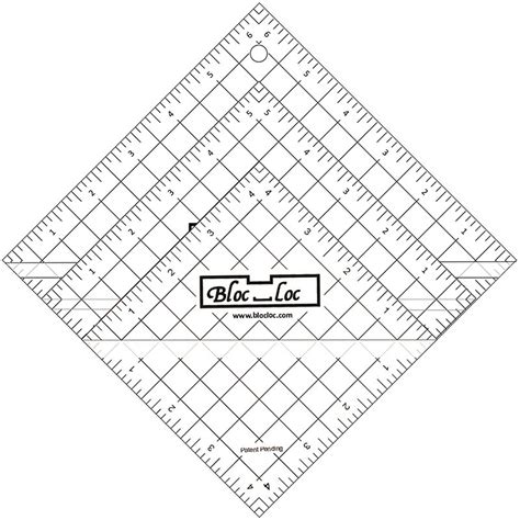 Bloc Loc Half Square Triangle Ruler Set5 752106233911