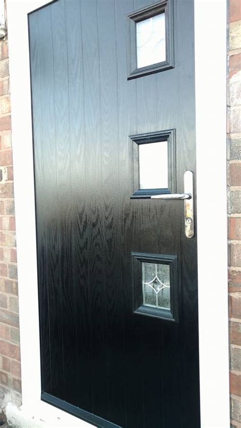 Black Composite Doors Fitted In Chesterfield Bespoke Door Installations