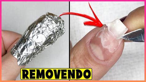 como remover alongamento de unhas em casa ‹ unhas da lalá › youtube