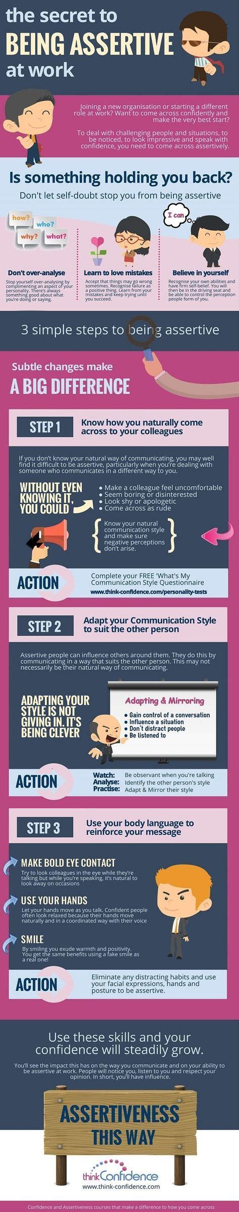 The Ultimate Guide To Being Assertive At Work Work Infographic