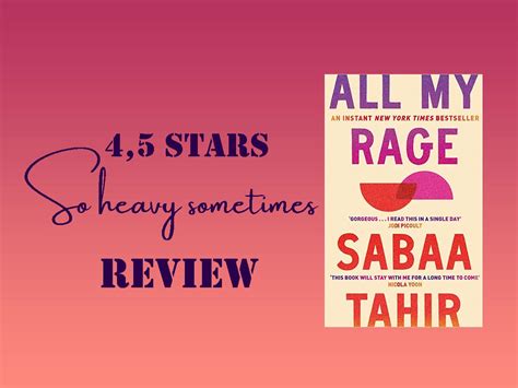 all my rage by sabaa tahir harsh but necessary read beware of the reader