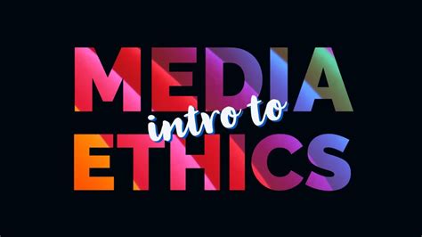 Media Ethics Youtube