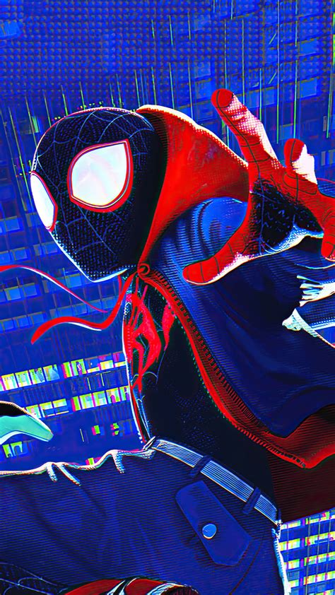 Miles Morales Spider Gwen Spider Man Into The Spider Verse Movie Spider Man Hd Phone