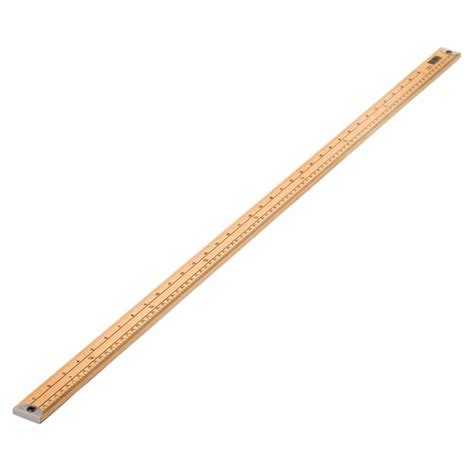 Wooden Metre Ruler Stick Imperial Metric Sew Easy