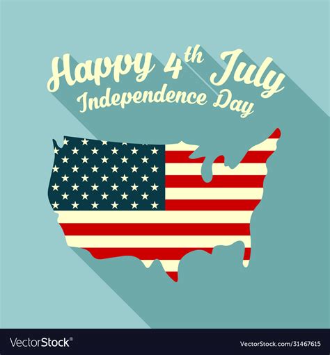 Happy Independence Day 4th July Royalty Free Vector Image
