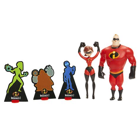 The Incredibles 2 Power Couple Features 12 Mr Incredible And Elastigirl Slingshot Figure Buy