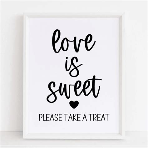 Love Is Sweet Sign Classic Modern Moh
