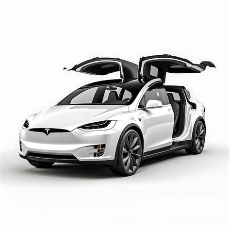 Premium Ai Image Car Isolated On White Background Tesla Model X