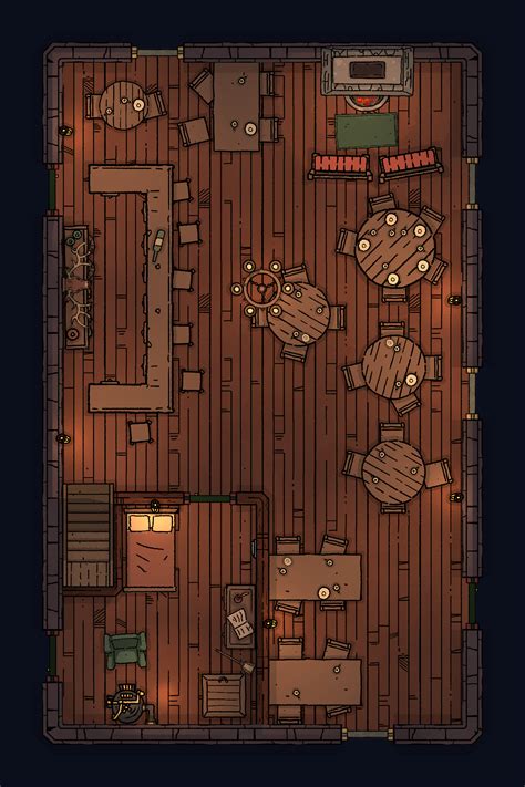 My First Map The Common Room For An Inn Rdungeondraft