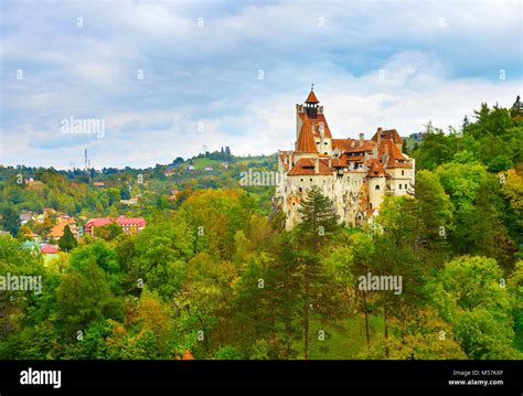 Famous Castle Of Bran Known As Count Dracula Castle Romania Stock