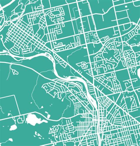 Cambridge Ontario Map Print Etsy