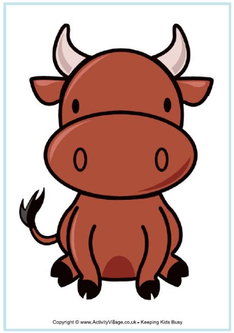 Ox Poster For Kids
