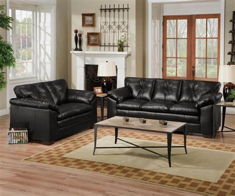 bravo black sofa  loveseat fabric living room sets