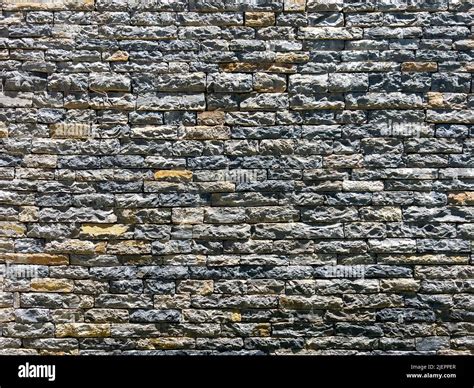 Grey Rough Stone Wall Texture Part Of Old Rocky Hand Crafted