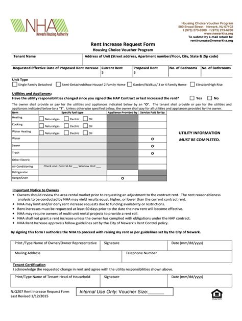 Section 8 Rent Increase Form Fill Out And Sign Online Dochub