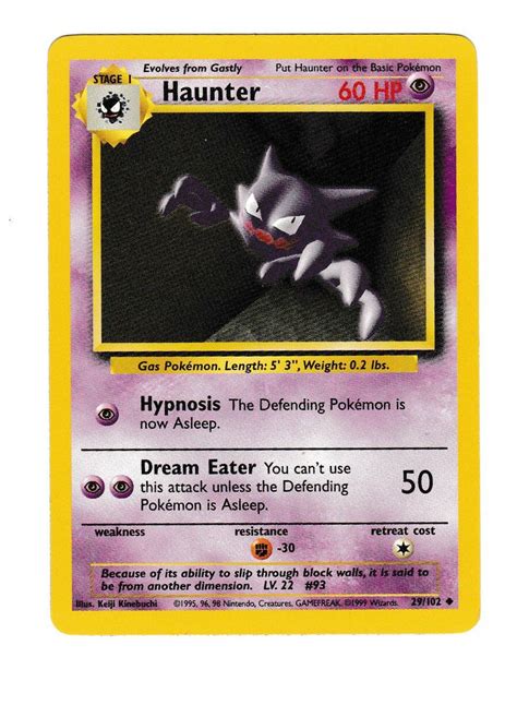 Pokemon.com administrators have been notified and will review the screen name for. Toys & Hobbies Gastly Common Unlimited Pokemon Card Original Base Set 50/102 Pokémon Individual ...