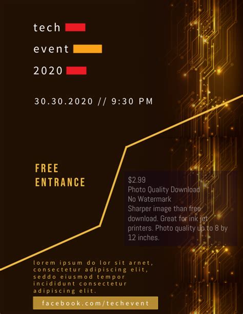Tech Event Template Postermywall