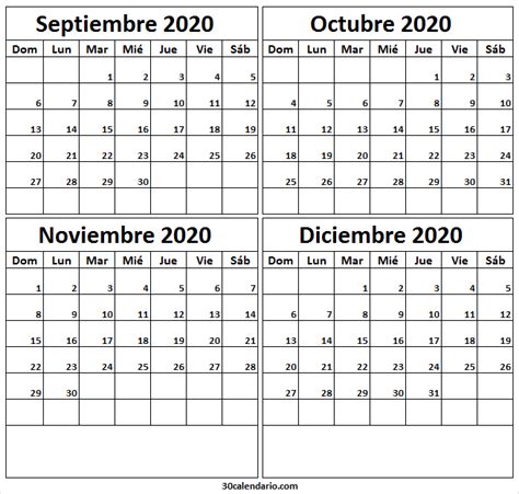 Lista 103 Foto Calendario De Septiembre A Diciembre 2022 Lleno
