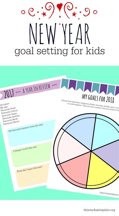 New Year Goal Setting With Your Children And Free Printables Polly Jemima