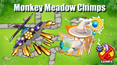 Btd6 Easy Monkey Meadow Chimps Guide In Description Youtube