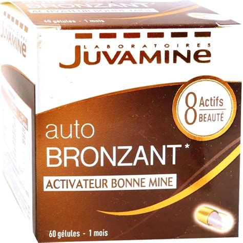 Juvamine Auto Bronzant Activateur Bonne Mine 60 Gelules