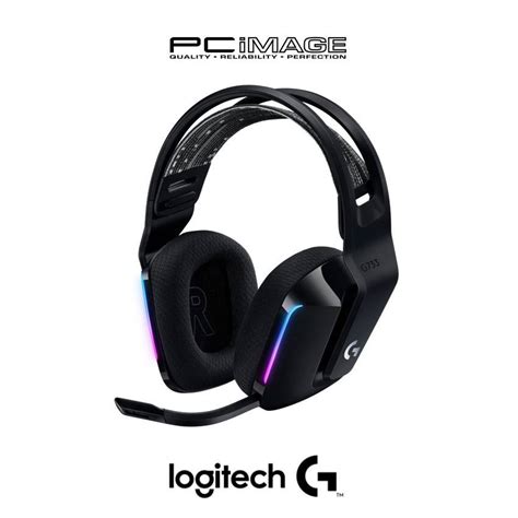 LOGITECH G733 LIGHTSPEED WIRELESS RGB GAMING HEADSET BLACK PC Image