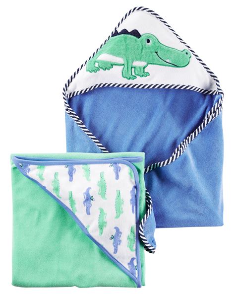 From playful patterns to favorite characters, discover the perfect design to wrap your little one in a decidedly cute way. 2-Pack Alligator Hooded Towels | Baby girl accessories ...