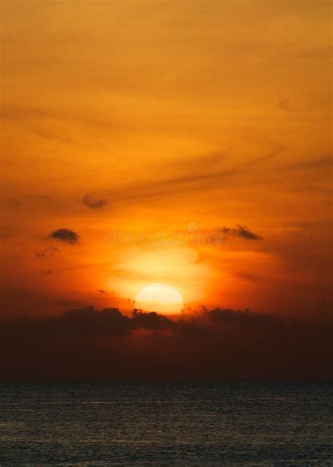 Orange Ocean Sunset Stock Photo Image Of Sunlight Ocean 33785796