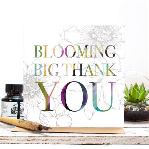How many times do you thank people every day? Blooming Big Thank You Floral Gift Card