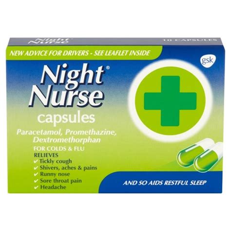 Buy Night Nurse 10 Capsules Chemist Direct