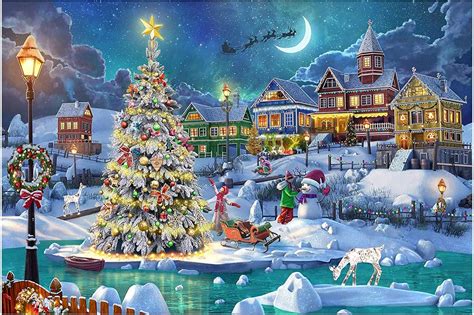 Jigsaw Puzzles For Adults 1000 Pieces Christmas Wood Jigsaw Puzzles