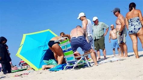 Tourist Impaled By Beach Umbrella Caught In The Force Of The Wind At New Jersey Shore Abc News