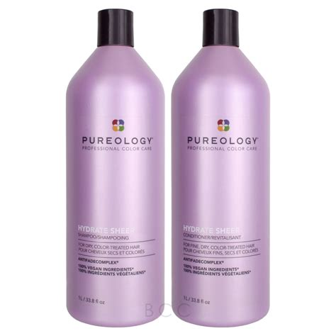 Pureology Hydrate Sheer Shampoo And Conditioner Set Beauty Care Choices