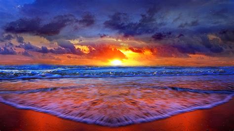 66 Ocean Sunset Wallpaper On Wallpapersafari